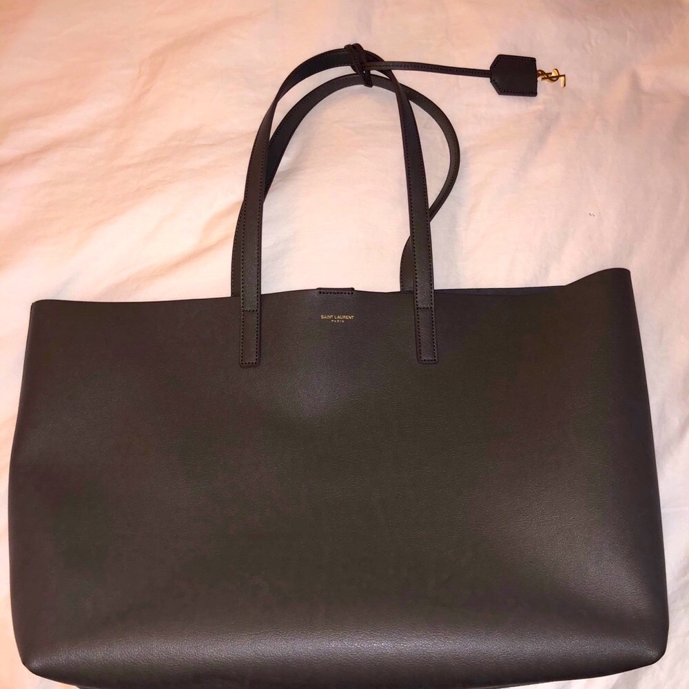 Yves Saint Laurent Gray Tote Bag